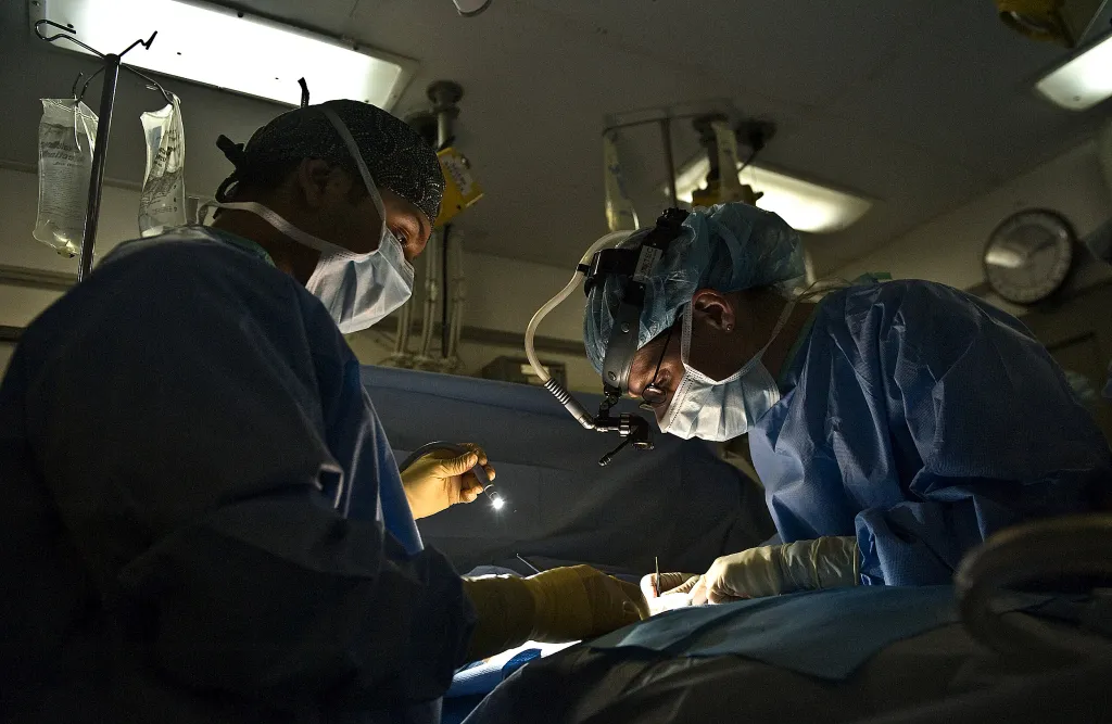 Medical doctor discussing evidence-based patient insights and clinical data